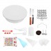 Cake Decorating Rotating Turntable Stand Set with Frosting Piping Bags and Tips Set Icing Spatula and Smoother Pastry Tools - 205 PCS